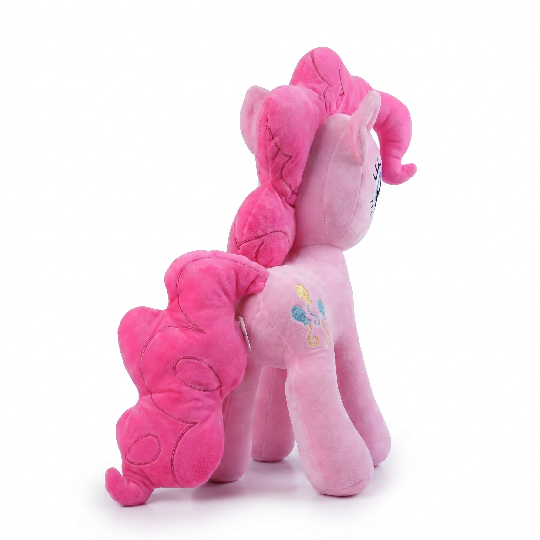 Pink Pony Plush with Curly Magenta Mane — additional view 3