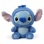 Blue monster character plush with kigurumi costume, large size