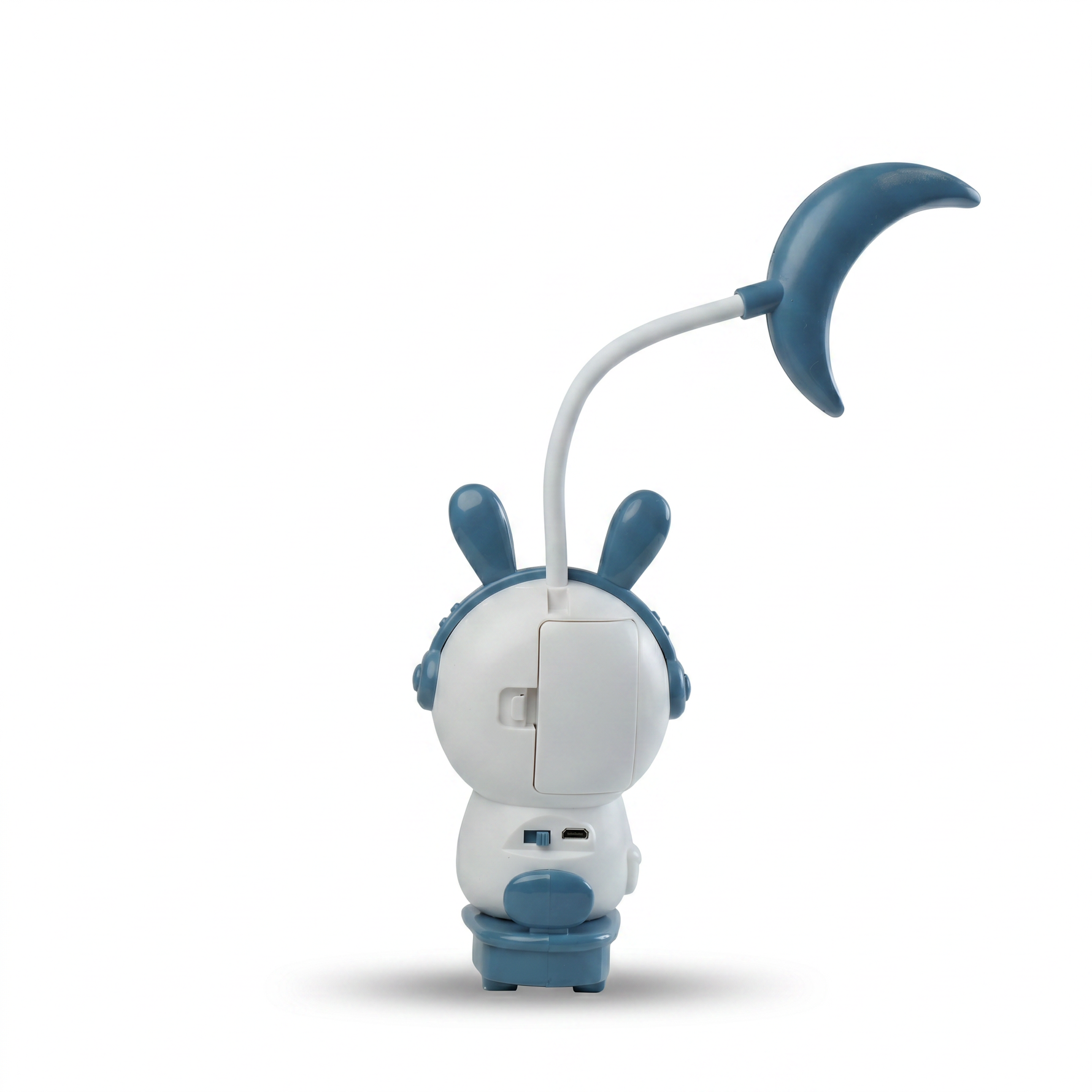 Astronaut Rabbit Alarm Clock with Moon-Shape Lamp — Blue — additional view 3