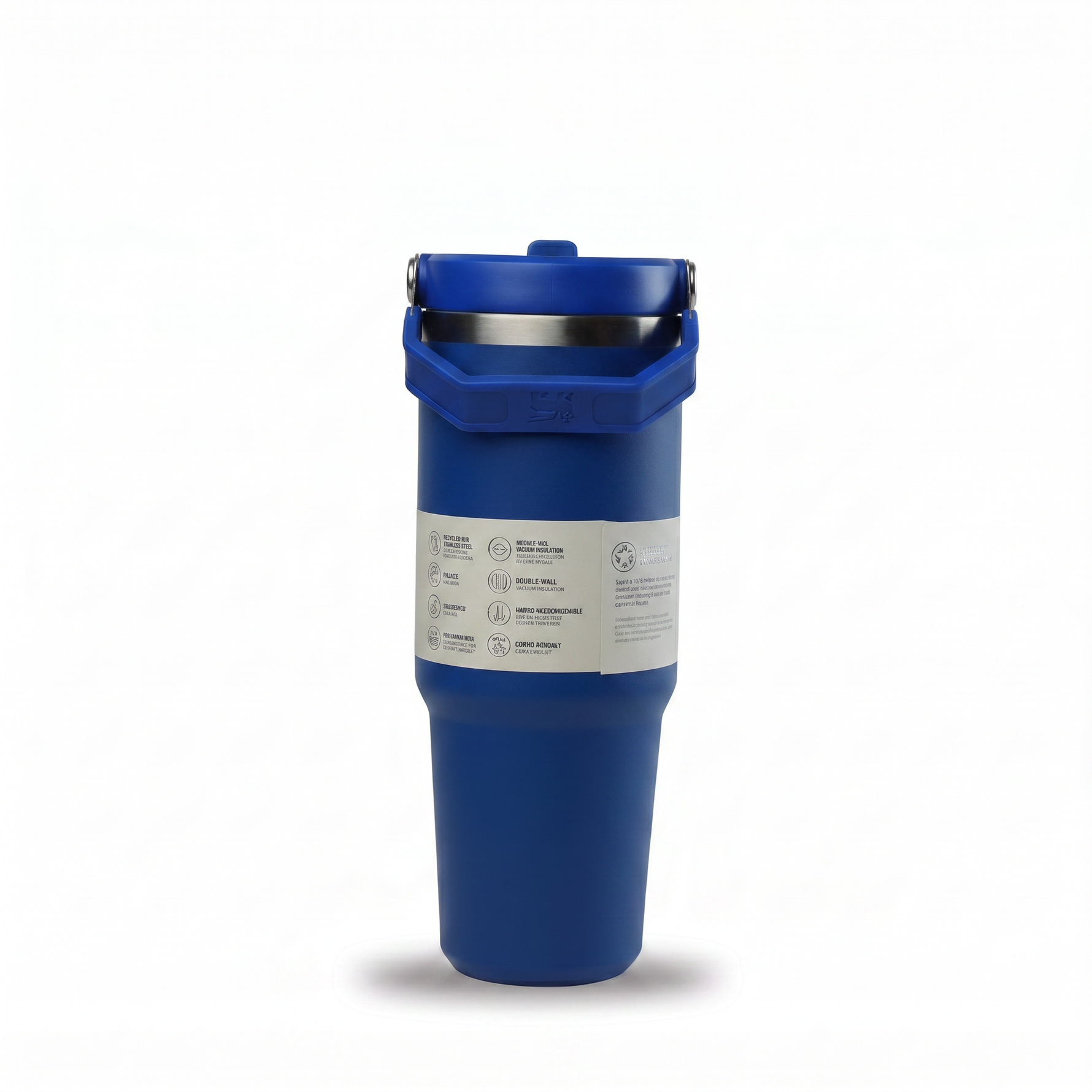 Insulated Stainless-Steel Flip-Straw Tumbler with Carry Handle — ~30oz — additional view 4