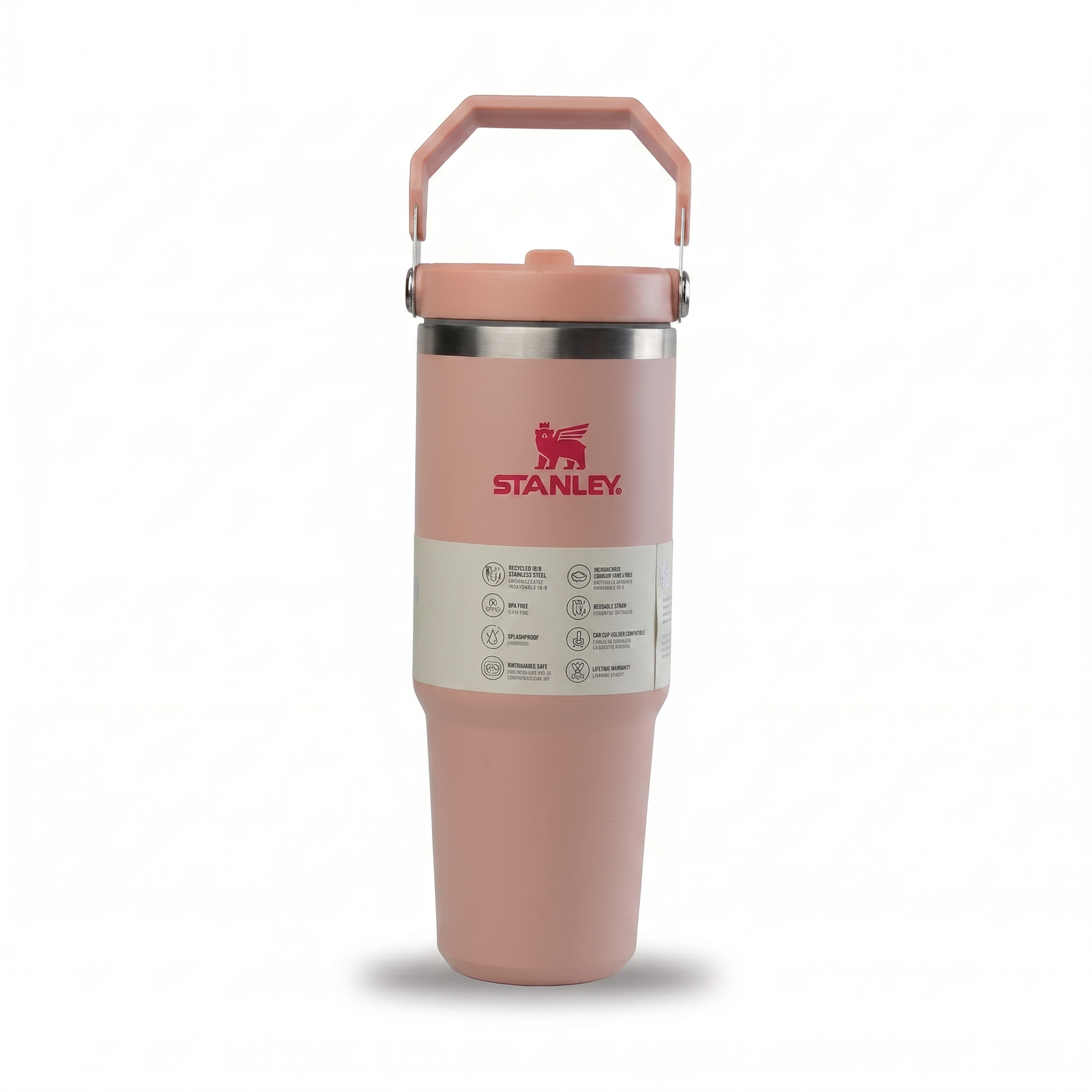 Insulated Stainless-Steel Flip-Straw Tumbler with Carry Handle — ~30oz — additional view 6