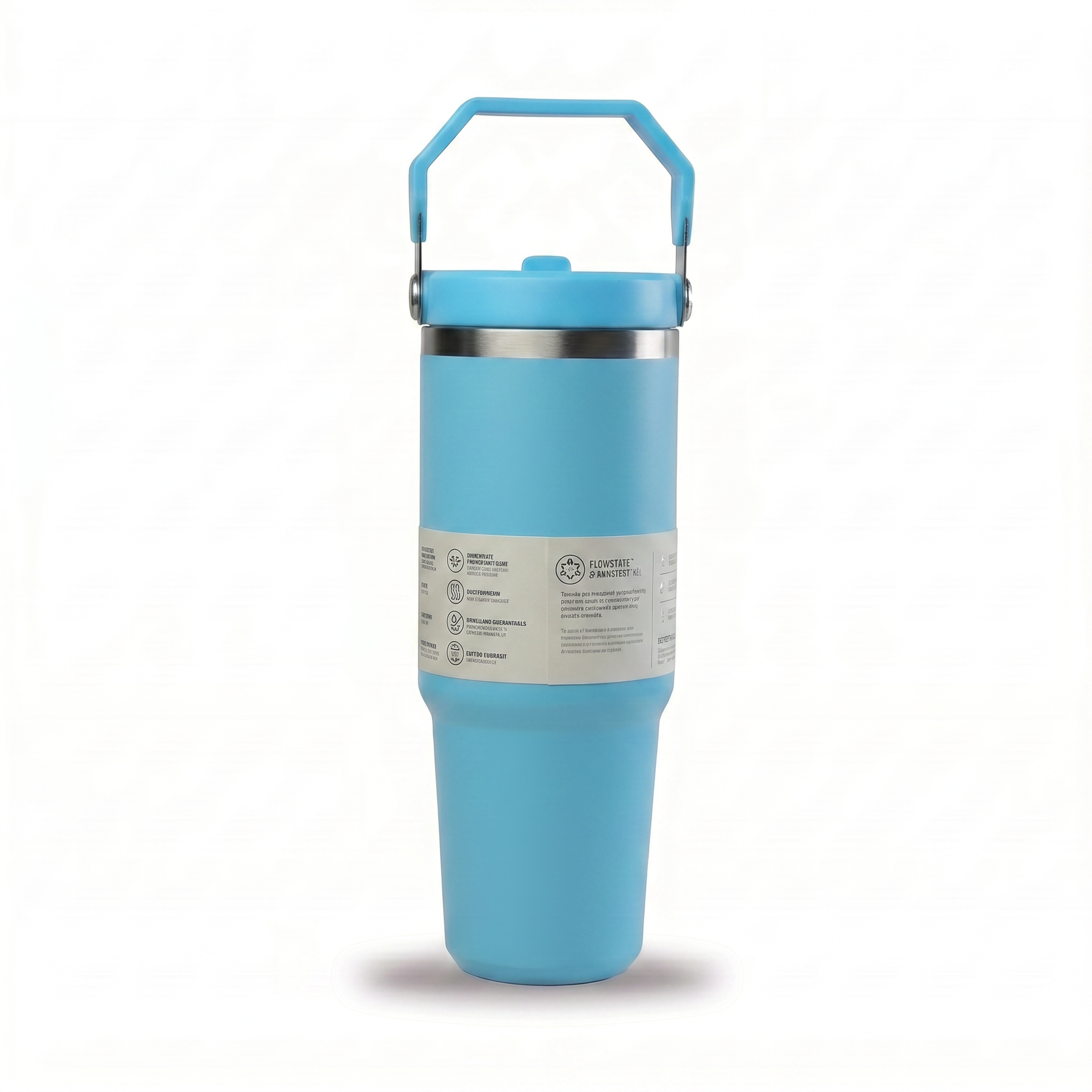 Insulated Stainless-Steel Flip-Straw Tumbler with Carry Handle — ~30oz — additional view 15
