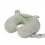 Frog-Face U-Shape Travel Neck Pillow — Light Blue — additional view 3