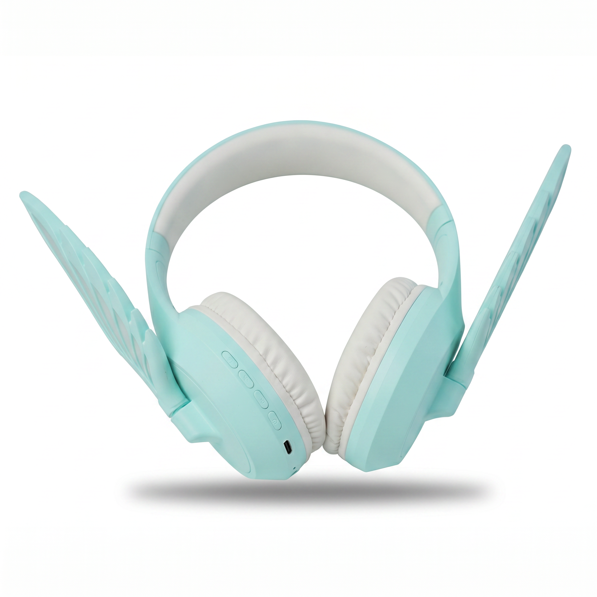 CA-051 mint green bunny-ear bluetooth headphones