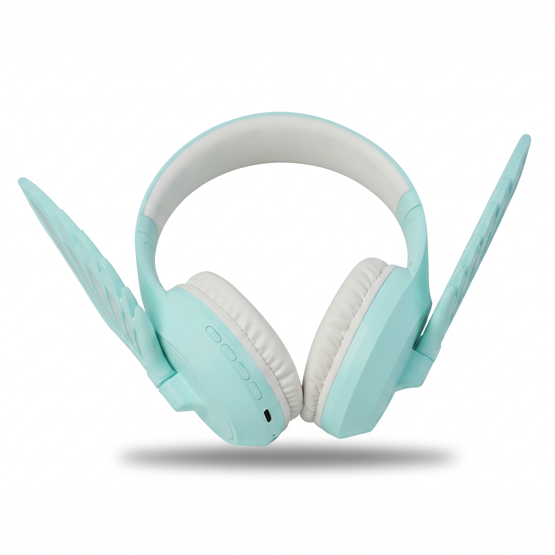 CA-051 mint green bunny-ear bluetooth headphones