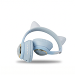 CA-045 light blue cat-ear bluetooth headphones
