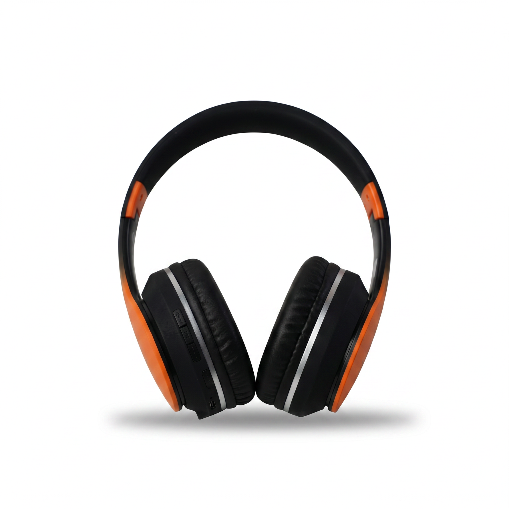 CA-038 Bluetooth Wireless Headphones — Black & Orange — additional view 2