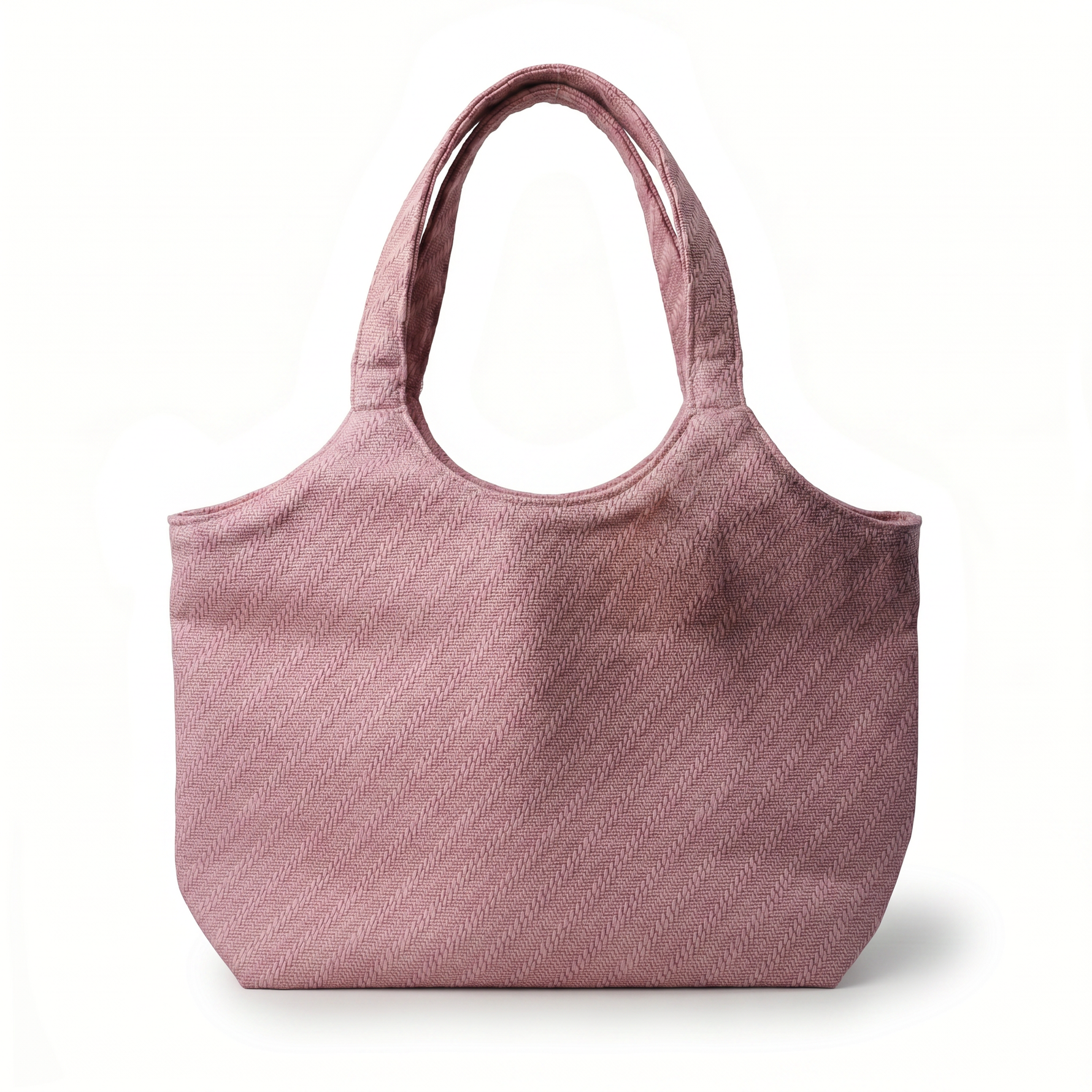 Dusty pink woven tote
