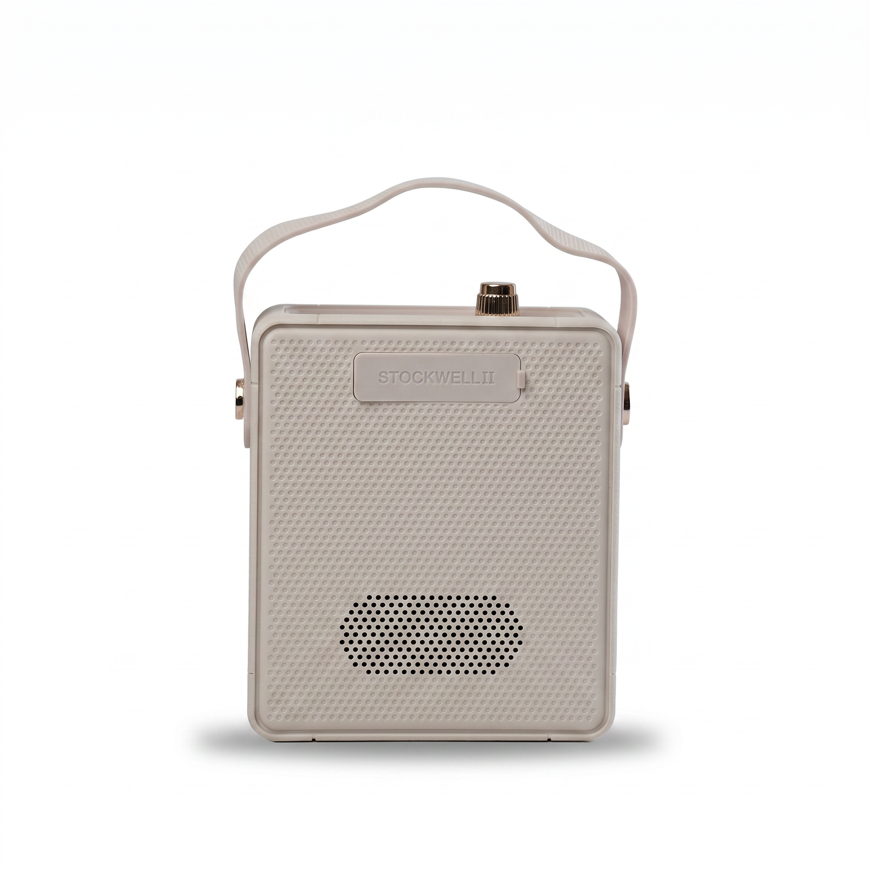 Vintage-Style Portable Bluetooth Speaker (Model 11W2) — Cream / Rose Gold — additional view 2