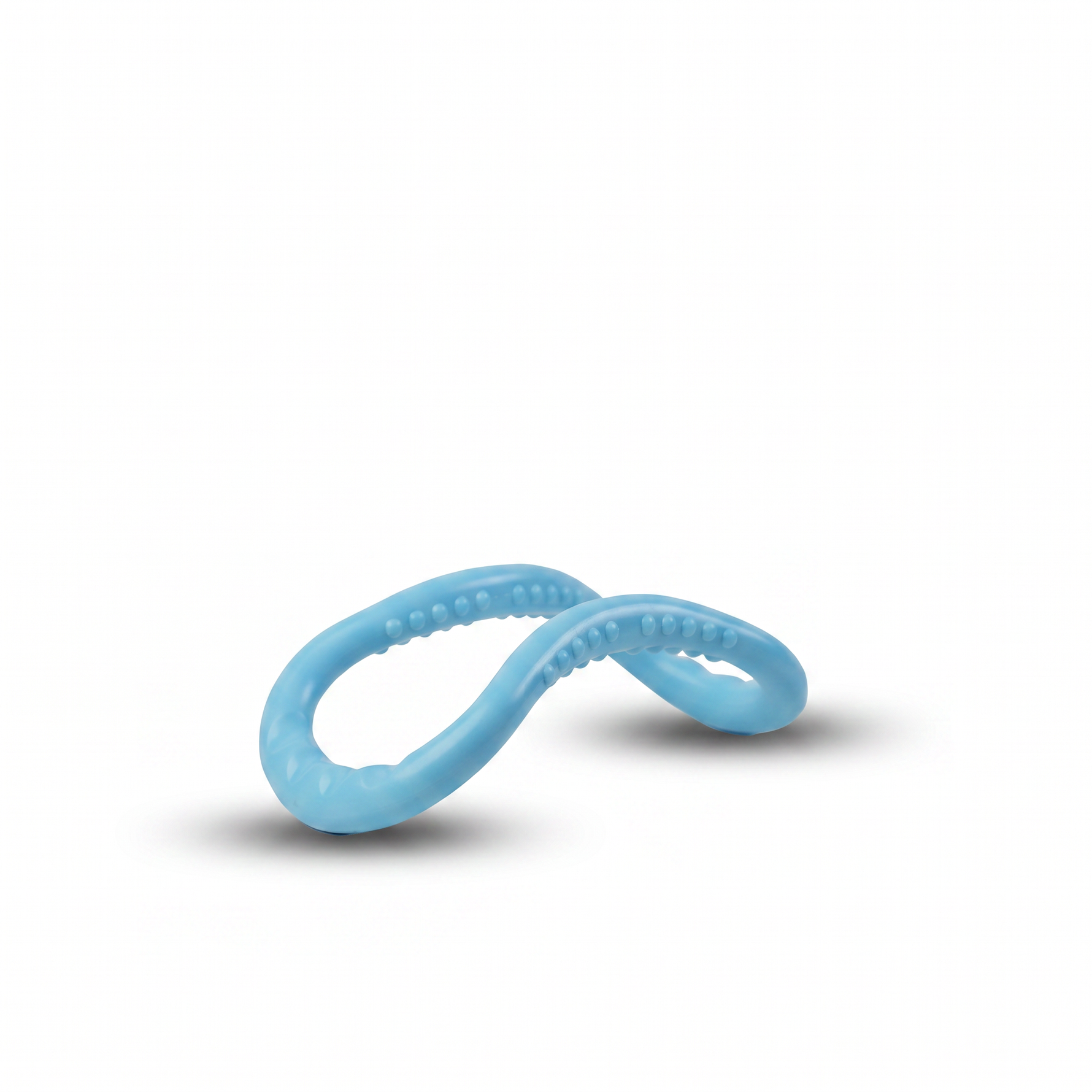 Light blue silicone figure-8 yoga pilates ring