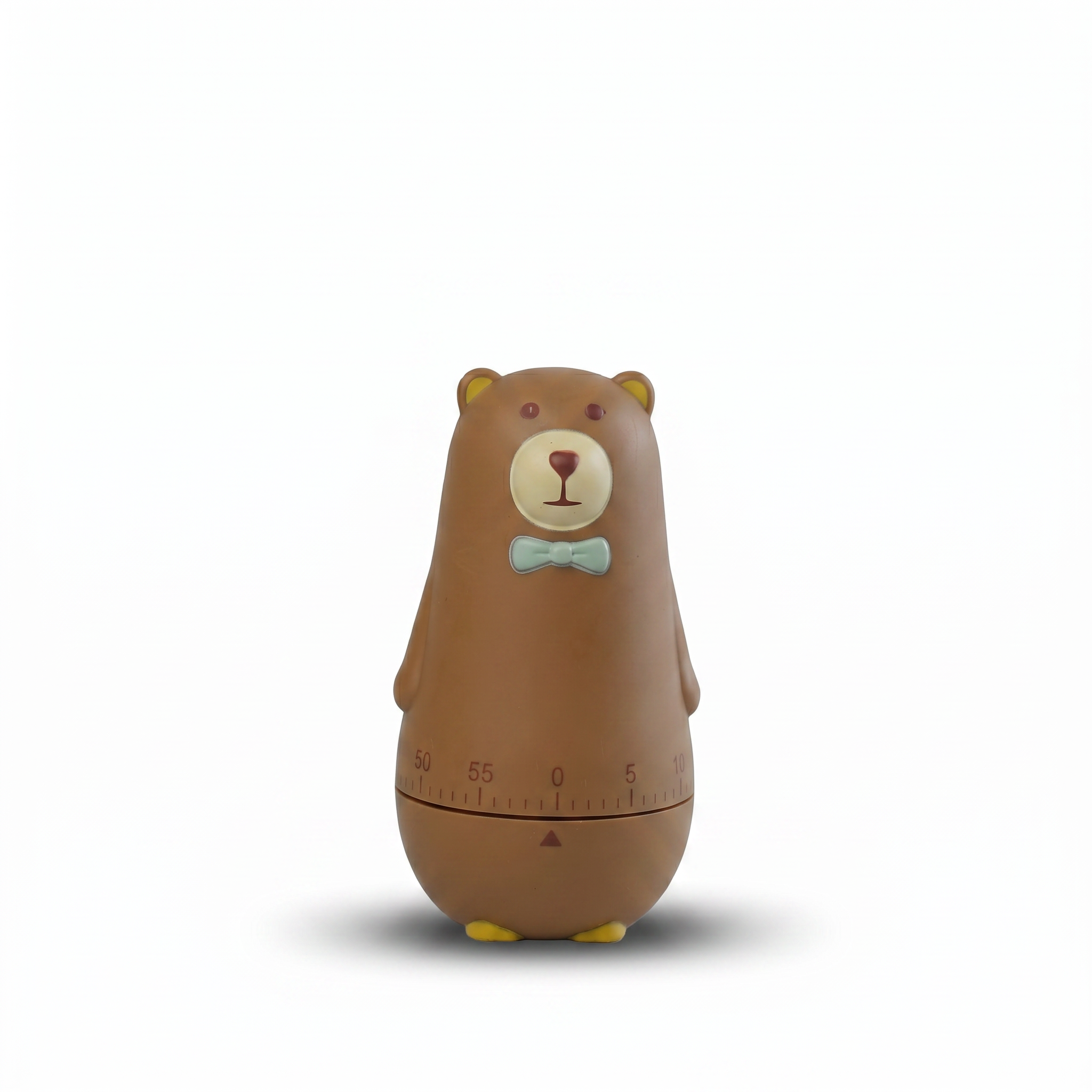 Brown bear-shape mechanical kitchen timer