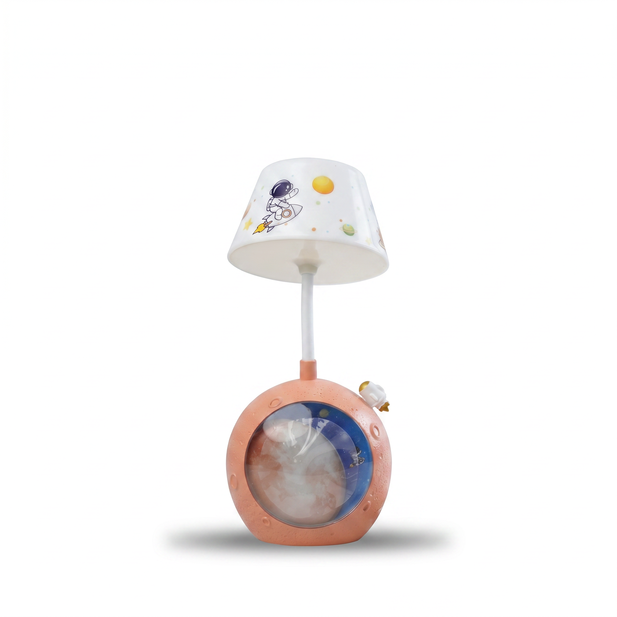Astronaut galaxy desk lamp with projection base