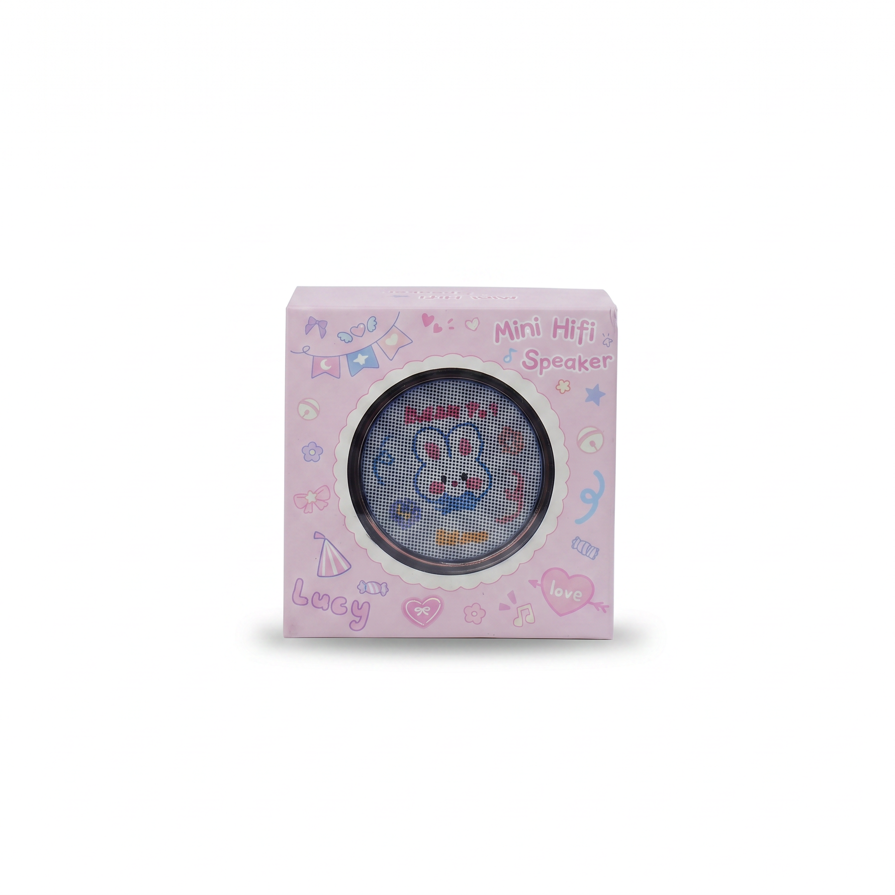 Mini Portable Bluetooth Speaker with Wrist Strap — Pink — additional view 2
