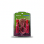 Pink AOPI skipping rope in retail packaging