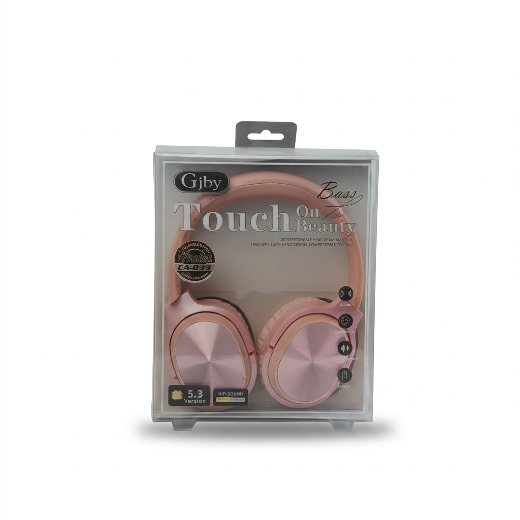 CA-033 Bluetooth Wireless Headphones — Rose Gold — additional view 3