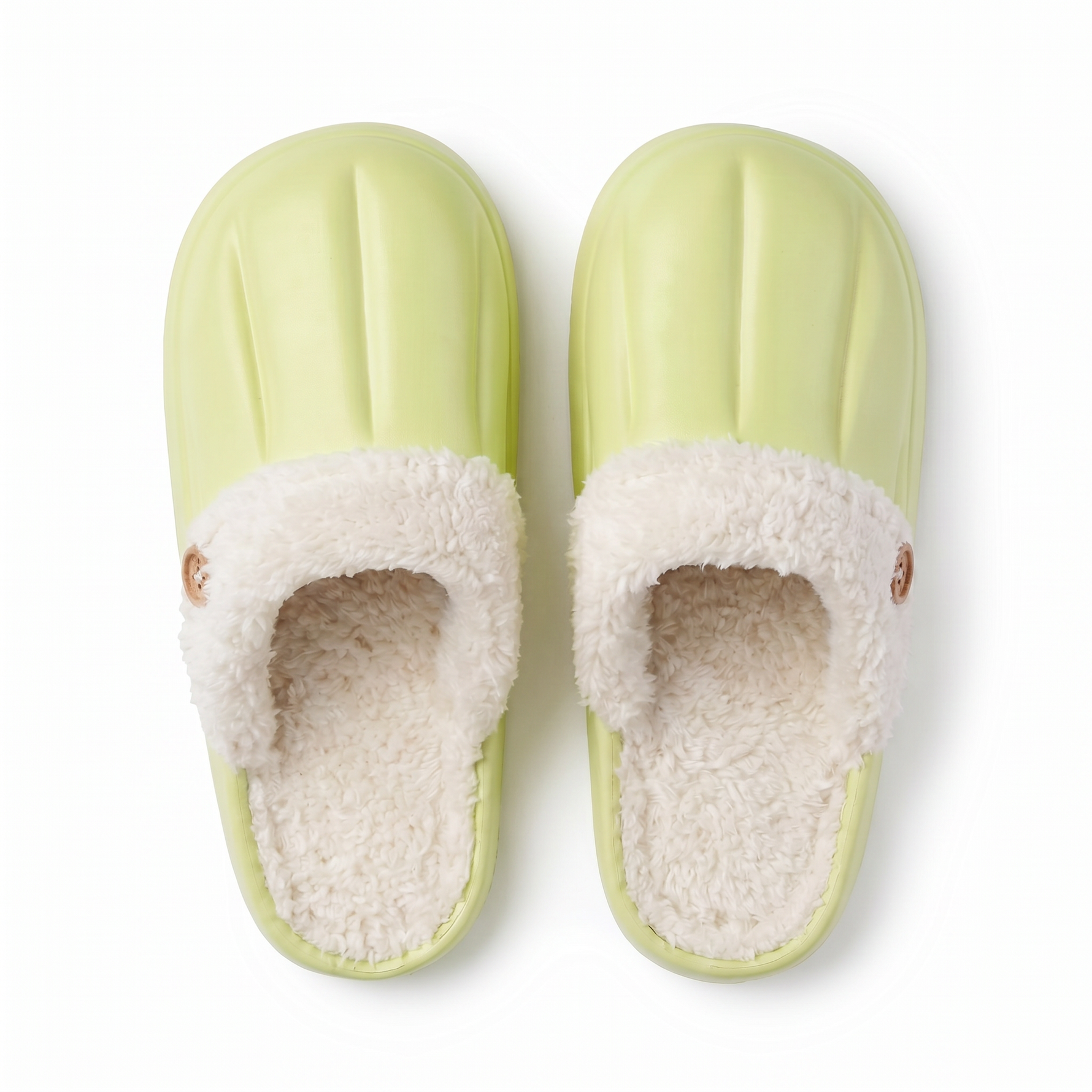 Winter Loafer Slippers with Sherpa Cuff — Pink — additional view 2