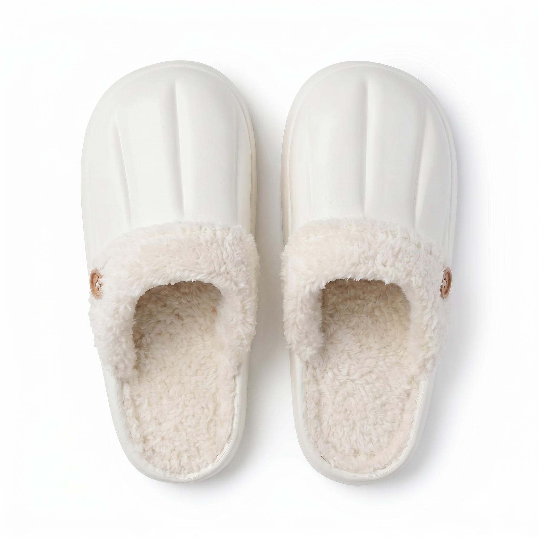 Winter Loafer Slippers with Sherpa Cuff — Pink — additional view 3