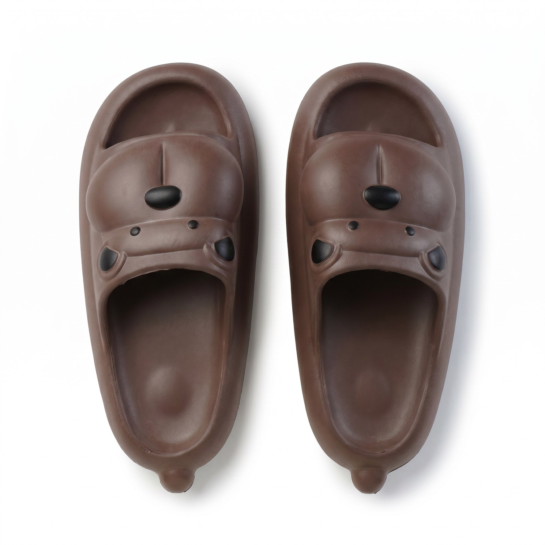 EVA Bear-Face Cushioned Slide Slippers — Sage Green — additional view 2