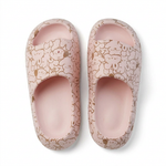 All-Over Cat-Face Print EVA Slide Slippers — Cream — additional view 3