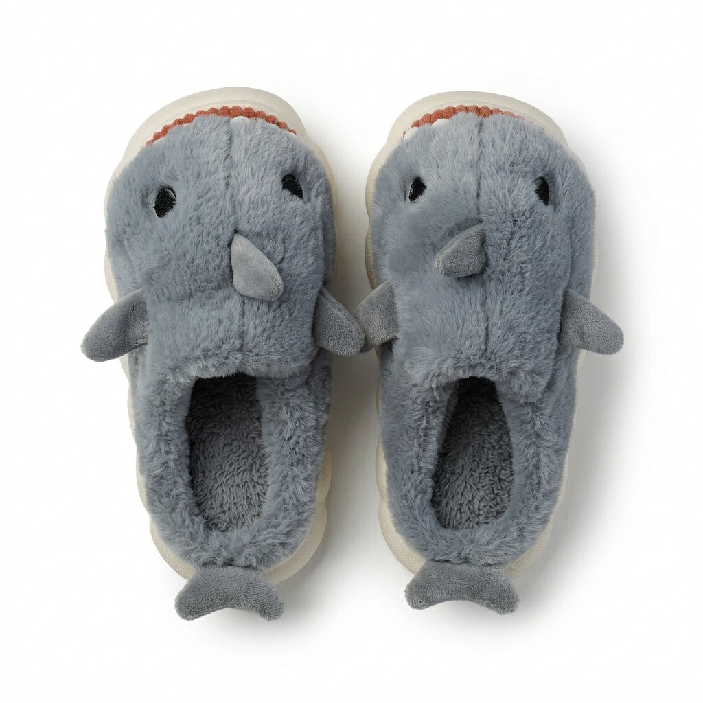 Kids' Plush Chick Character Slippers — Orange — additional view 3