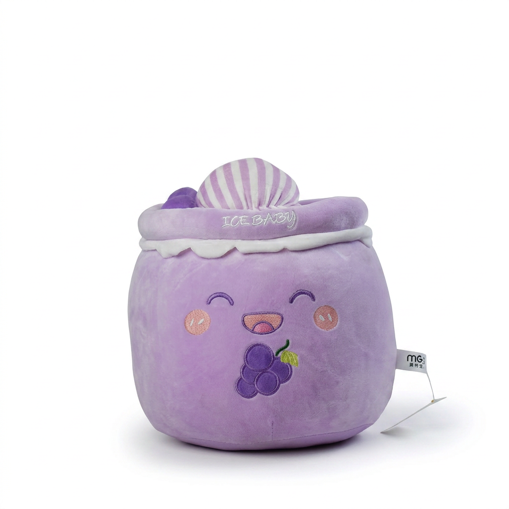 Green Bubble Tea Cup Plush Pillow — Medium — additional view 2