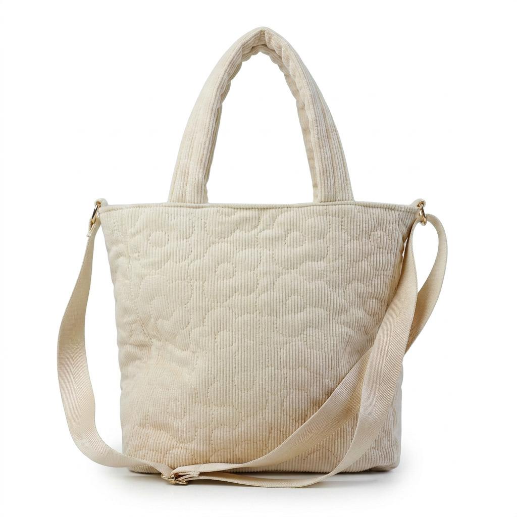 Quilted Tote Bag with Crossbody Strap — additional view 4