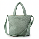 Quilted Tote Bag with Crossbody Strap — additional view 6