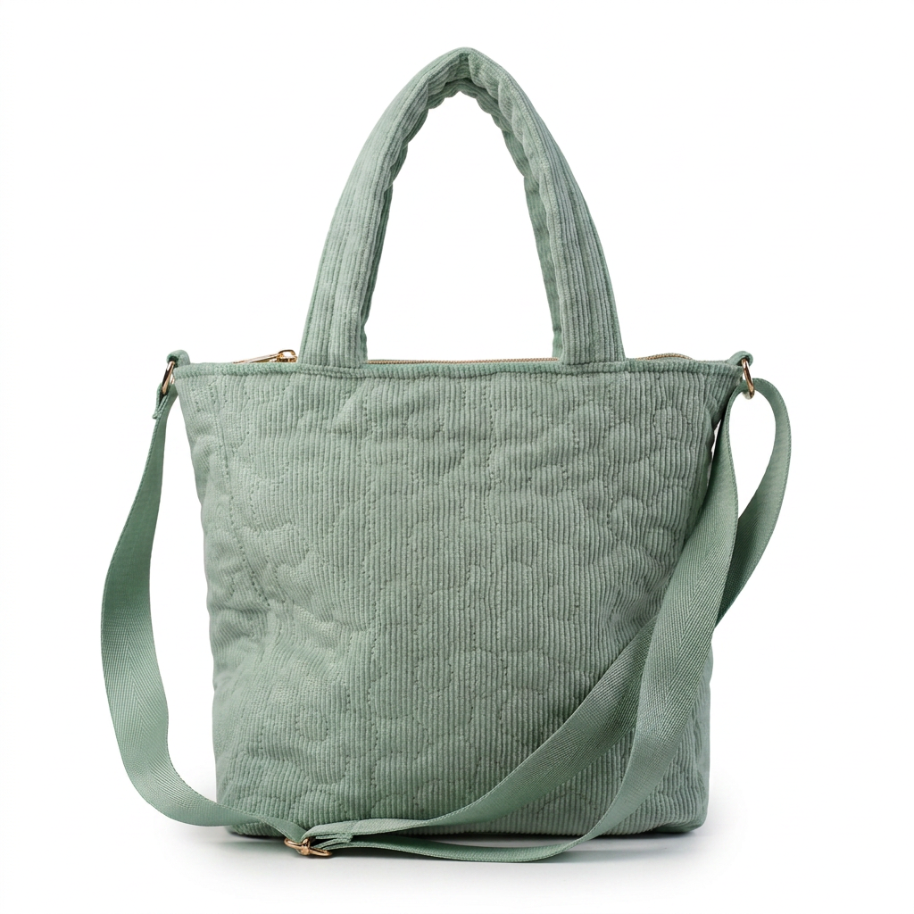 Quilted Tote Bag with Crossbody Strap — additional view 6