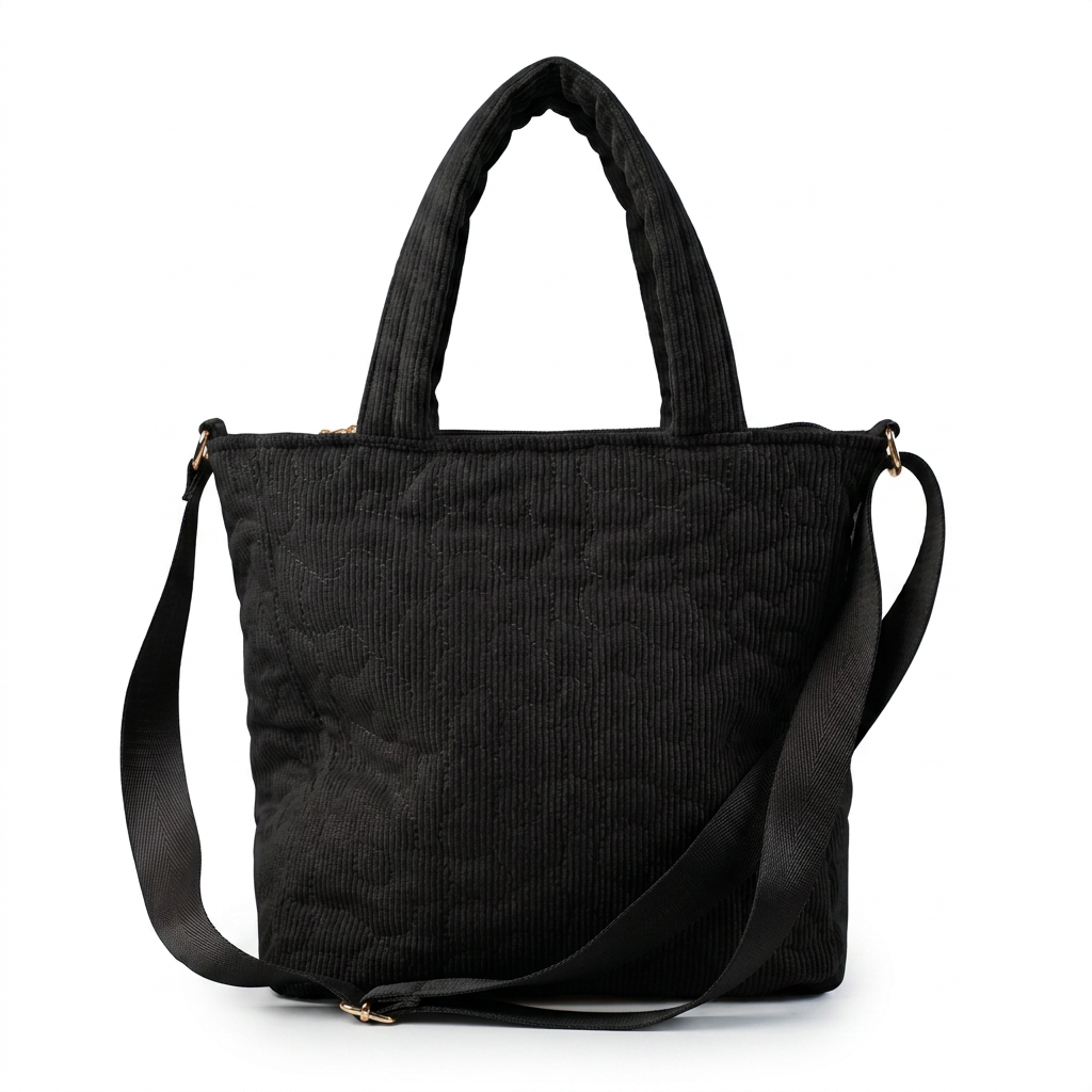 Quilted Tote Bag with Crossbody Strap — additional view 7