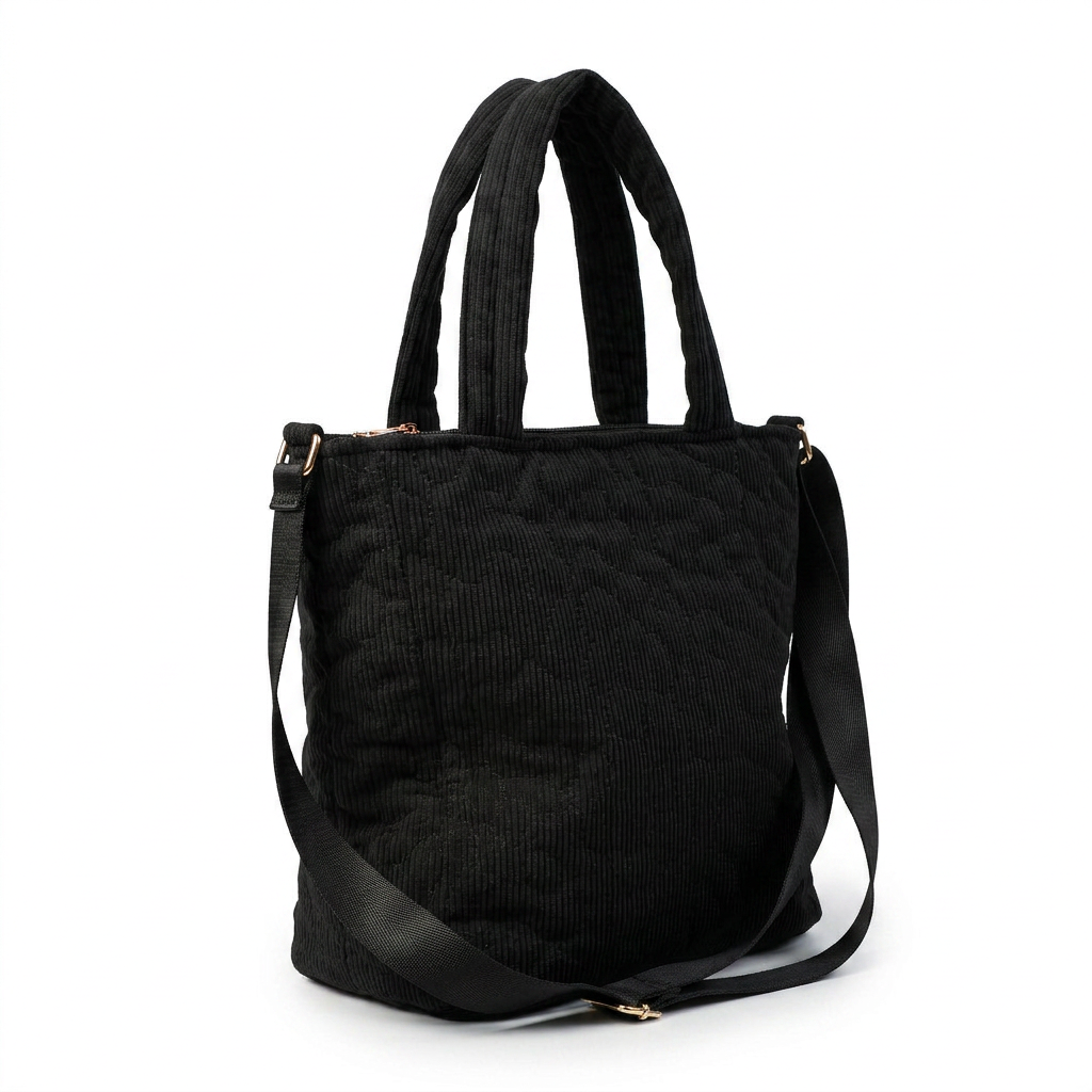 Quilted Tote Bag with Crossbody Strap — additional view 9