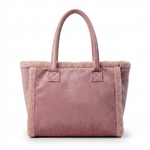 Suede-Look Tote Bag with Sherpa Side Trim — additional view 7
