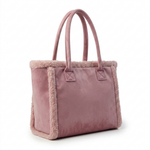 Suede-Look Tote Bag with Sherpa Side Trim — additional view 8