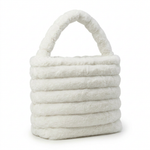 Ribbed Faux Fur Bucket Bag — additional view 7