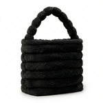 Ribbed Faux Fur Bucket Bag — additional view 8