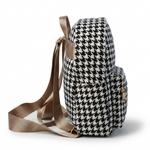 Houndstooth Mini Backpack with Gold Heart Charm — additional view 4