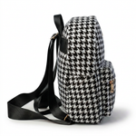 Houndstooth Mini Backpack with Gold Heart Charm — additional view 5