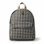 Houndstooth Mini Backpack with Gold Heart Charm — additional view 6